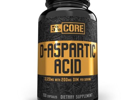 5% Nutrition Core D-Aspartic Acid With DIM 150 Capsules Online now