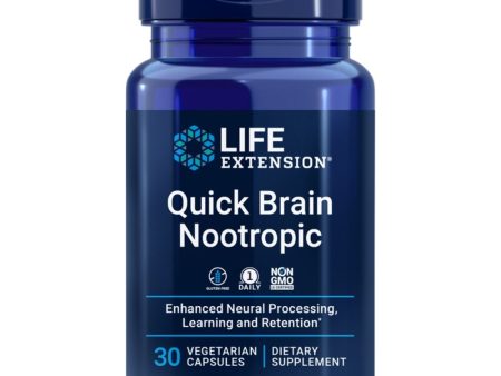 Life Extension Quick Brain Nootropic 30 Capsules For Sale