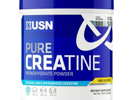 USN Pure Creatine 100 Servings Online Hot Sale