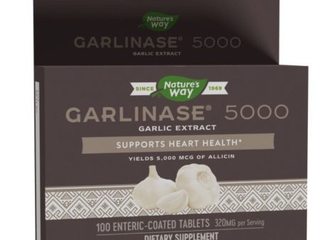 Nature s Way Garlinase 5000 100 Tablets (Previously Enzymatic Therapy) Sale