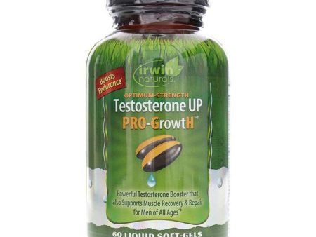 Irwin Naturals Testosterone Up Pro-Growth 60 Soft-Gels For Sale