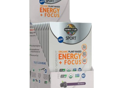 Garden of Life Sport Organic Plant-Based Energy + Focus 12 Count Fashion