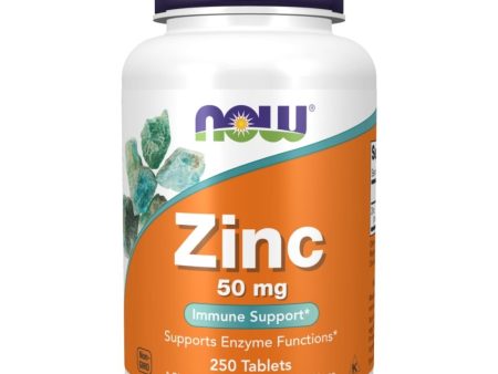 Now Foods Zinc Gluconate 50mg 250 Tablets Fashion