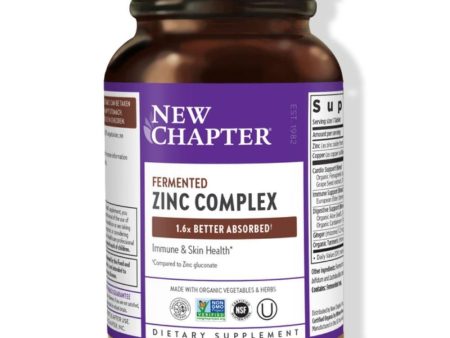 New Chapter Fermented Zinc Food Complex 90 Tabs Online Hot Sale