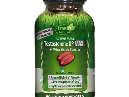 Irwin Naturals Testosterone Up Max3 60 Softgels Sale