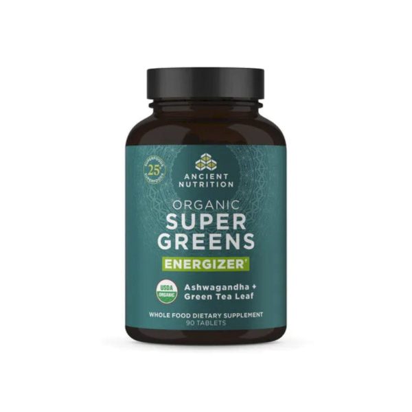 Ancient Nutrition Organic Super Greens Energizer 90 Tablets Online