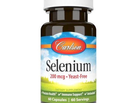 Carlson Selenium 200mcg 60 Capsules For Discount