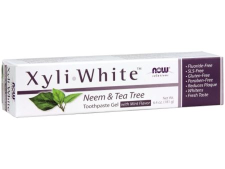 Now Foods Xyli White Neem & Tea Tree Toothpaste Discount