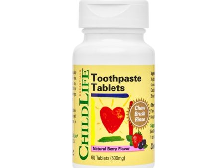 ChildLife Toothpaste Tablets 60 Tablets on Sale