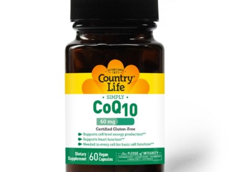 Country Life CoQ-10 60mg 60 Veg Caps Cheap