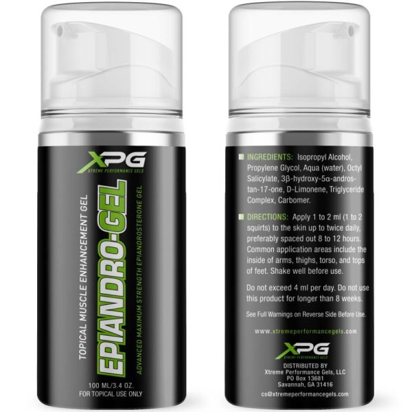 Xtreme Performance Gels Epi-Andro-Gel 3.4 oz. Supply