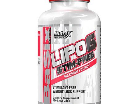 Nutrex Research Lipo 6 Stim-Free F 120 Liqui-Capsules on Sale