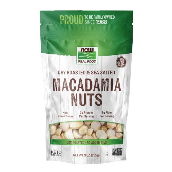 Now Foods Macadamia Nuts Roasted 9 oz. For Cheap