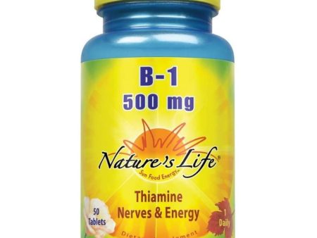 Nature s Life Vitamin B-1 500mg 50 Caps For Discount