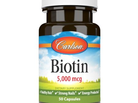 Carlson Biotin 5000mcg 100 Capsules Fashion