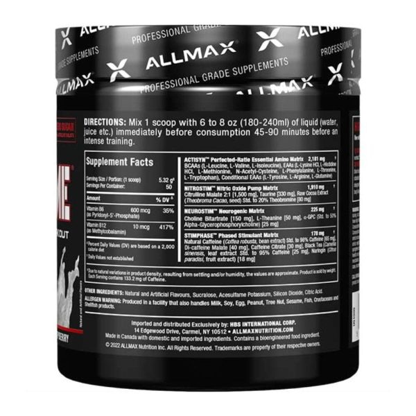 Allmax MusclePrime White Raspberry on Sale