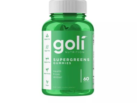 Goli Nutrition Supergreens 60 Gummies Hot on Sale