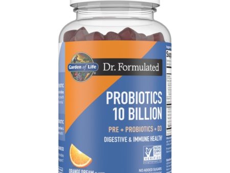 Garden of Life Dr. Formulated Probiotic 10 Billion CFU Orange Dream 60 Gummies For Sale