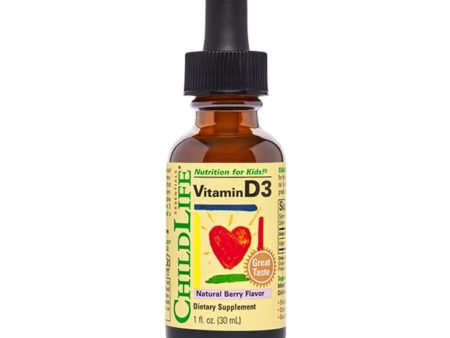 ChildLife Vitamin D3 Berry Flavored 1oz Fashion