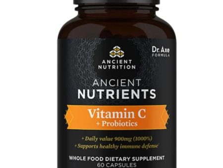 Ancient Nutrition Ancient Nutrients Vitamin C w  Probiotics 60 Capsules Fashion