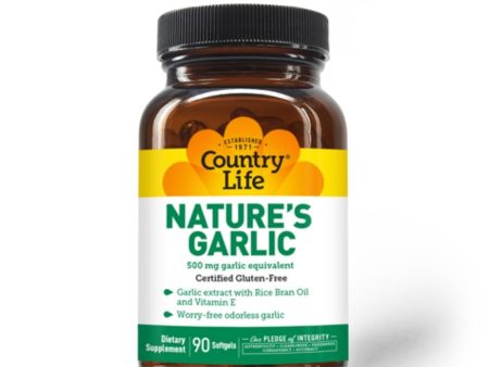 Country Life Nature s Garlic 90 Capsules Supply