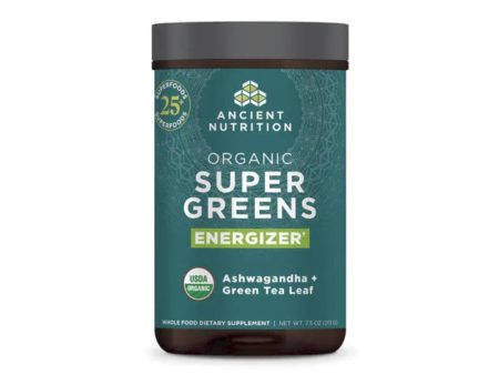 Ancient Nutrition Organic Super Greens Energizer 25 Servings Fashion