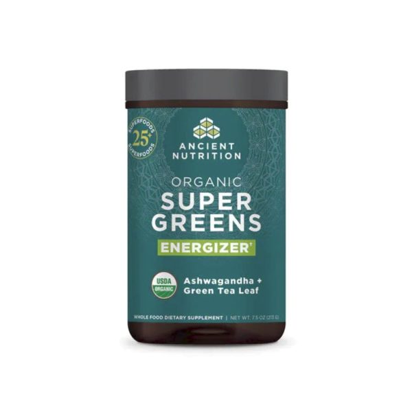 Ancient Nutrition Organic Super Greens Energizer 25 Servings Fashion