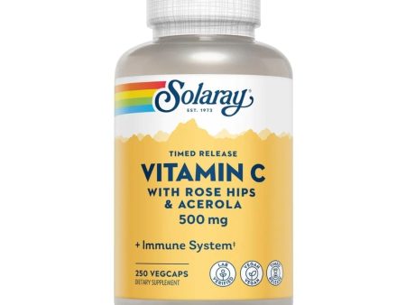 Solaray Vitamin C With Rose Hips & Acerola 500mg 250 Capsules Online Hot Sale