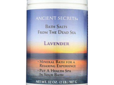 Ancient Secrets Dead Sea Baths Lavender 2Lbs For Cheap