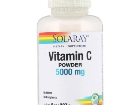 Solaray Vitamin C Powder 5000mg 8oz Supply