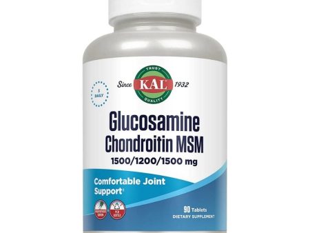 Kal Glucosamine Chondroitin & MSM 90 Tablets Online now