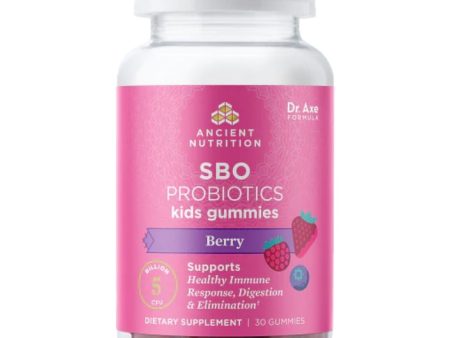 Ancient Nutrition SBO Probiotic Kids Gummy 5b CFU 30 Gummies Discount