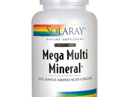 Solaray Mega Multi Mineral (Iron Free) 100 Caps Fashion