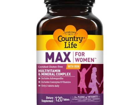 Country Life Max For Women Iron Free 120 Veg Caps Online Sale