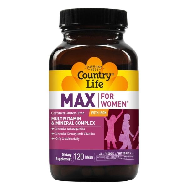 Country Life Max For Women Iron Free 120 Veg Caps Online Sale