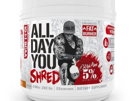 5% Nutrition All Day You Shred 25 Servings Hot on Sale