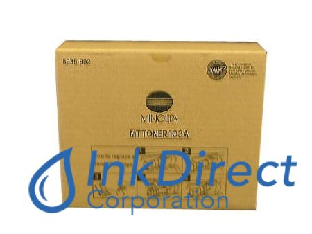 Genuine Konica Minolta 8935802 8935-802 Type 103A Toner Cartridge Black Hot on Sale