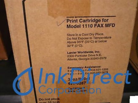 Genuine Lanier 4910267 491-0267 Toner Cartridge Black for Fax 1110 Discount