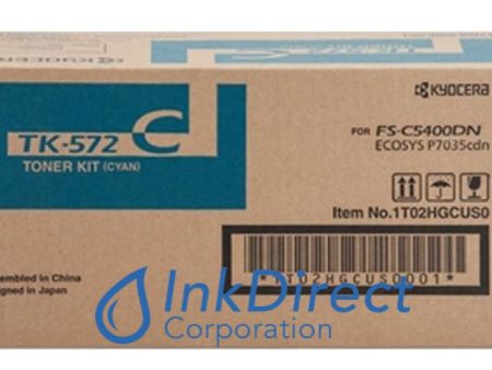 Genuine Kyocera Mita 1T02HGCUS0 TK-572C TK572C  Toner Cartridge Cyan Hot on Sale