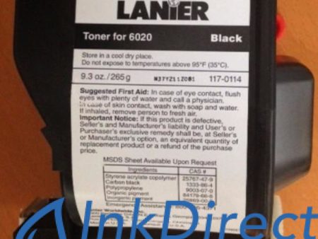 1 Each - Genuine Lanier 1170114 117-0114 Type 540 Toner Cartridge Black for Copier 6020 Discount