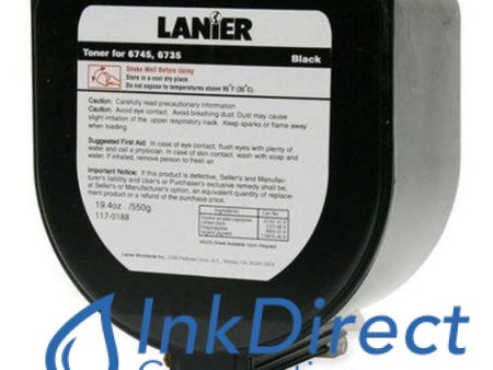 1 each - Genuine Lanier 1170188 117-0188   Toner Cartridge Black for 6735 6745 Supply