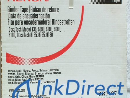 Genuine Xerox 8R7187 8R07187 008R07187 Binder Tape White Online