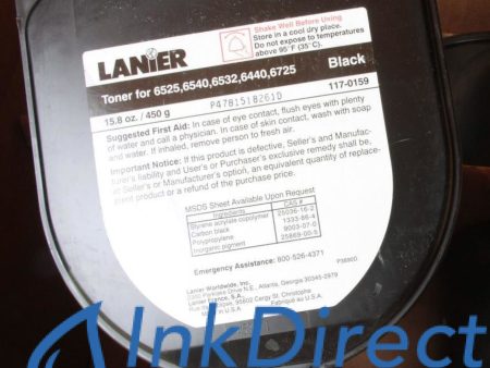 1 Each - Genuine Lanier 1170159  117-0159  Toner Cartridge Black for Copier 6526 6440 6525 6532 6540 6725 Supply